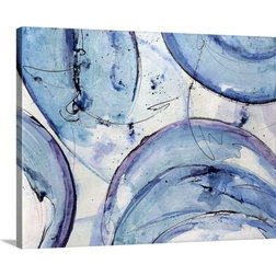 Contemporary Prints And Posters Gallery-Wrapped Canvas Entitled Aqua Dome, 20"x16"