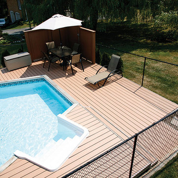 decks with pools.