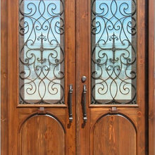 High Quality Mahogany Glass Doors