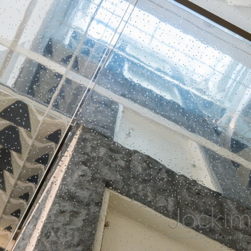 transparent glass flooring