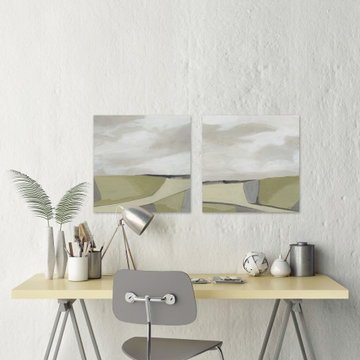 Olive Finish Diptych