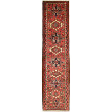 Persian Rug Gharadjeh 9'9"x2'5" Hand Knotted