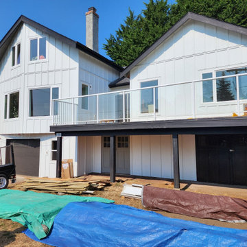 Siding Installation - James Hardie Board and Batten in Arctic White