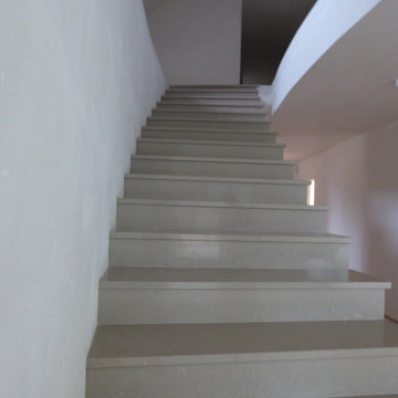 Escalier Quartz Coral clay poli