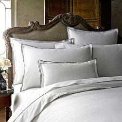 Kassatex Fiesole Duvet Cover In Charcoal - Bedding