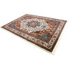 Oriental Rug Indo Tabriz 11'2"x8'2" Hand Knotted Carpet