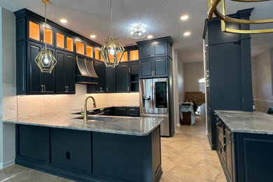 Example of a french country kitchen design in Jacksonville
