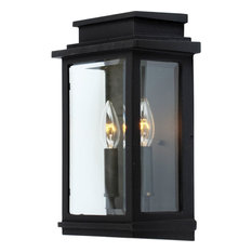 Artcraft Freemont 2 Light 13" Outdoor Wall Light, Black