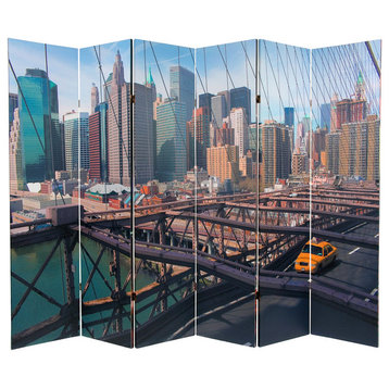 6' Tall Double Sided NY Taxi Room Divider