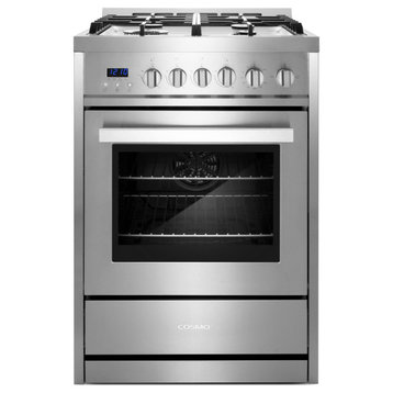 24" Single Oven Pro Style Gas Range With 4 Burner Cooktop