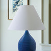 Scatchard Stoneware Table Lamp, Midnight Blue
