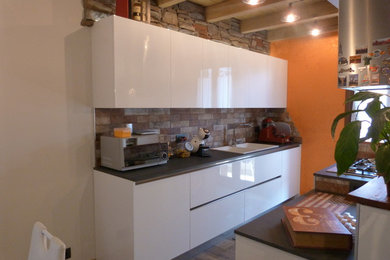 Immagine di una cucina boho chic