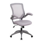 Flash Furniture Mid-Back Gray Mesh Swivel Task Chair