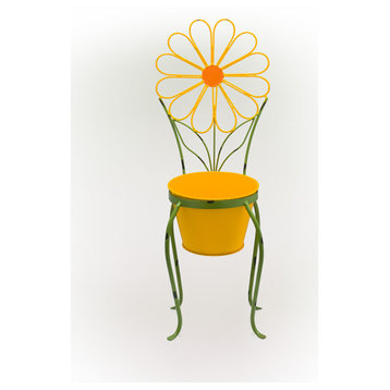 Yellow Flower Planter Stand