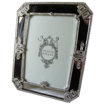 Olivia Riegel Deco Mirror Frame Swarovski Crystal 5" x 7"