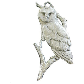 Owl Pewter Ornament