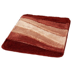 Plush Washable Red Bathroom Rugs - Contemporary - Bath Mats - Other - by  Vita Futura