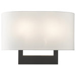 Livex Lighting - Allison 2 Light Wall Sconce, Black - This 2 light Wall Sconce from the Allison collection by Livex Lighting will enhance your home with a perfect mix of form and function. The features include a Black finish applied by experts.