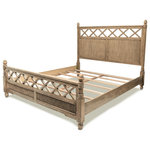 Sea Winds - Malibu King Bed - The Malibu collection creates your tropical retreat resembling your favorite island resort. The beautiful frappe finish is designed to show its natural wood grain and is complemented by rich natural wood tones to give a feeling of warmth and relaxation.
