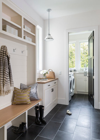 Traditional Laundry Room by WEST BAY HOMES real estate development