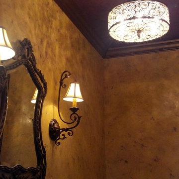 Venetian Plaster Powder Room