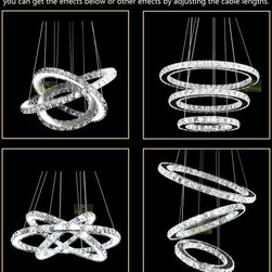 NEW Arrival! Diamond Rings Series/ LED, High Power  Grade A, Crystal Chandeliers - Products