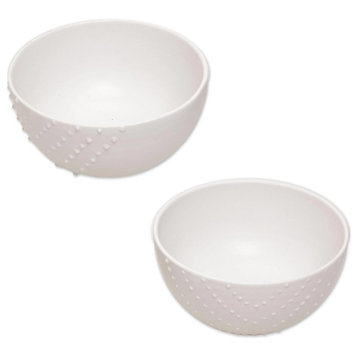 Chevron Dot Ceramic Bowls
