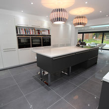 gloss units and polished floor