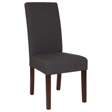 Greenwich Series Gray Fabric Parsons Chair