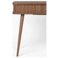Walnut Wooden Console Table | Zuiver Barbier - Midcentury - Console ...