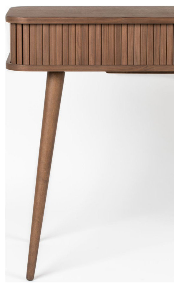 Walnut Wooden Console Table | Zuiver Barbier - Midcentury - Console ...