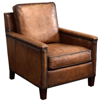 Buffalo Leather Club Chair