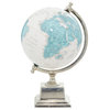 Traditional Blue Aluminum Metal Globe 28568