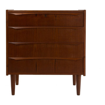 MAURICE VILLENCY MID CENTURY DANISH TEAK CHEST