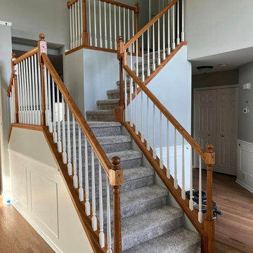 Refinish the handrails in Highland park