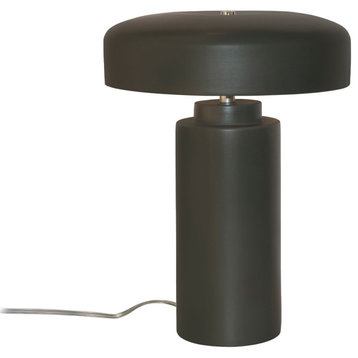 Tower Table Lamp, Pewter Green