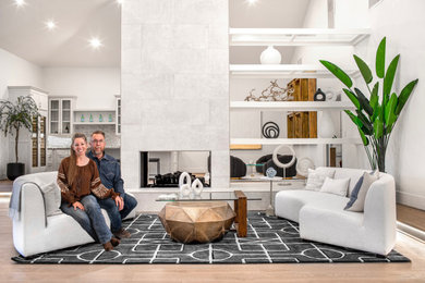 Inspiration for a contemporary living room remodel in Las Vegas