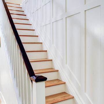 Trendy Attic Development in a 1926 Home