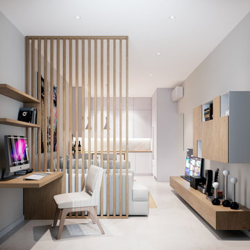 Дизайн-проект двухкомнатной квартиры в современном стиле