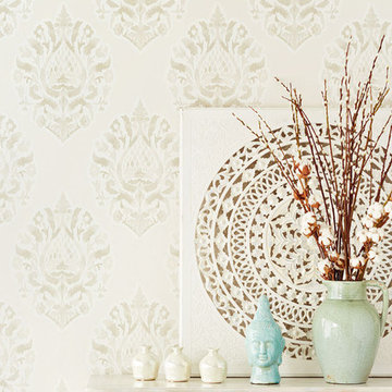 Kavala Taupe Damask