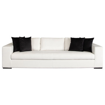 Muse Sofa in Mist White Performance Fabric by Diamond Sofa