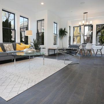 Grey and Yellow Cambridge Apartment