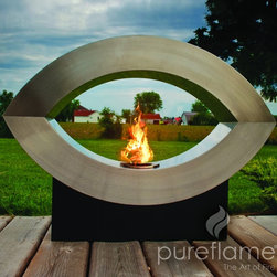 Pure Flame Ellipse of Fire Biofuel Fireplace - Indoor Fireplaces