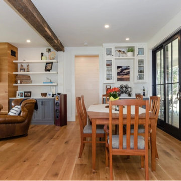 Character White Oak Plank Flooring, Dining Area