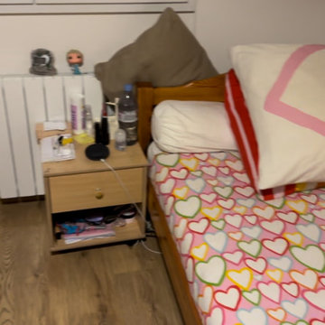 Réaménagement d'une chambre & espace bureau - avant