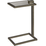 Universal Furniture - Universal Furniture Curated Garrison Chair Side Table - A minimalistic interpretation of positive and negative space, the Garrison Chair Side Table is crafted with a svelte metal frame and an antiqued mirror top.