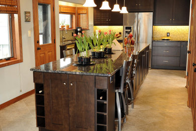 Example of a trendy kitchen design in Miami