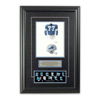 NFL Detroit Lions 1969 uniform original art – Heritage Sports Art