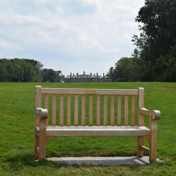 Goldenteak Teak Benches in exterior applications