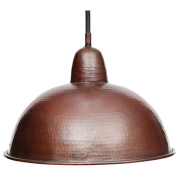 Copper Dome Pendant Light - 1, Matte Copper